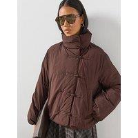 Mango Toggle Fastenings Padded Anorak - Brown