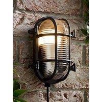 Valuelights Bow Ip64 Oval Polished Matt Black Nautical Bulkhead