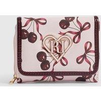 River Island Girls Cherry Print Foldover Popper Zip Purse - Pink