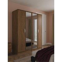 Swift Lori 4 Door Quad Wardrobe With Double Mirror
