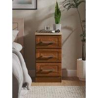 Swift Regent 3 Drawer Bedside Cabinet