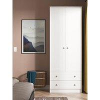 Swift Sydney Tall 2 Drawer Double Wardrobe