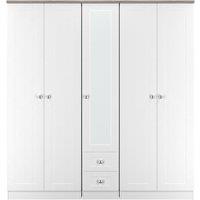 Swift Sydney Tall 5 Door 2 Drawer Mirror Wardrobe