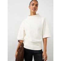 The Very Collection Womens High Neck Cinched Waist Top - Cream