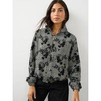 The Very Collection Womens Floral Check Funnel Neck Co-Ord Jacket