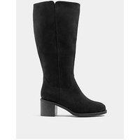 Yours Womens Extra Wide Fit Western Block Heel Knee High Boots - Black