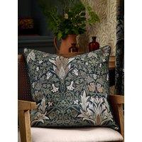 Morris & Co Snakeshead 55X55 Feather Rich Cushion Indigo/Leaf Green