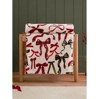 Furn Festive Bows 140X180 Throw Berry/Pine