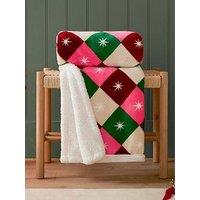 Furn Star Sherpa 140X180 Throw Multi