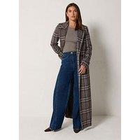 Long Tall Sally Tall Check Maxi Coat