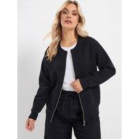 Yours Curve Crew Neck Bomber Jacket