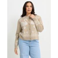 Yours Curve Round Neck Cardigan