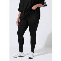 Yours Womens Curve Flared Stretch Leggings - Black