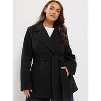 Yours Curve Wrap Coat