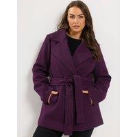 Yours Curve Wrap Coat