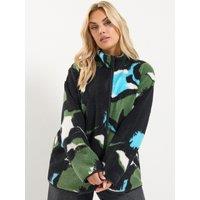 Yours Womens Curve Borg Fleece Jacket - Black