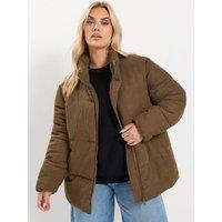 Yours Curve Cord Padded Parka