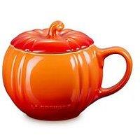 Le Creuset Stoneware Pumpkin Mug With Lid 400Ml Volcanic