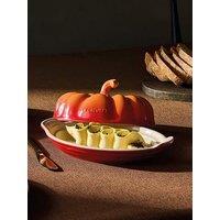 Le Creuset Stonware Pumpkin Butter Dish Volcanic