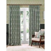 Morris & Co Marigold 229X229 Pencil Pleat Curtains Leaf Green