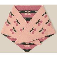 Monsoon Girls Cherry Tie Triangle Scarf - Pink