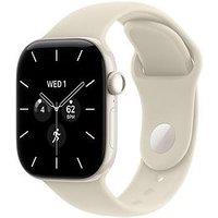 Apple Watch Series 12 (Gps + Cellular) 42Mm Pearl White Ceramic Case With Sand Sport Band - S/M