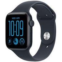Apple Watch Se 3 (Gps + Cellular, 2026) 44Mm Midnight Aluminium Case With Navy Blue Sport Band - M/L