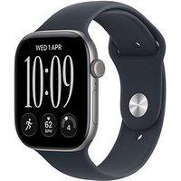 Apple Watch Series 12 (Gps) 46Mm Space Grey Aluminium Case With Navy Blue Sport Band - M/L