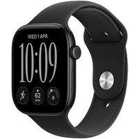 Apple Watch Series 12 (Gps) 46Mm Black Aluminium Case With Black Sport Band - M/L