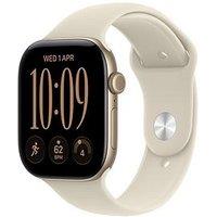 Apple Watch Series 12 (Gps) 46Mm Light Gold Aluminium Case With Sand Sport Band - M/L