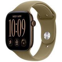 Apple Watch Series 12 (Gps) 46Mm Dark Bronze Aluminium Case With Olive Sport Band - M/L