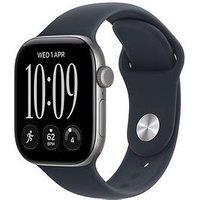 Apple Watch Series 12 (Gps + Cellular) 42Mm Space Grey Aluminium Case With Navy Blue Sport Band - S/M
