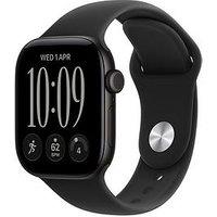 Apple Watch Series 12 (Gps + Cellular) 42Mm Black Aluminium Case With Black Sport Band - S/M