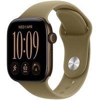 Apple Watch Series 12 (Gps + Cellular) 42Mm Dark Bronze Aluminium Case With Olive Sport Band - S/M