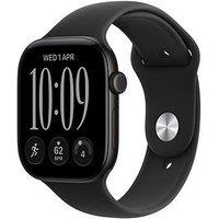 Apple Watch Series 12 (Gps + Cellular) 46Mm Black Aluminium Case With Black Sport Band - S/M