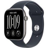 Apple Watch Series 12 (Gps + Cellular) 46Mm Space Grey Aluminium Case With Navy Blue Sport Band - M/L