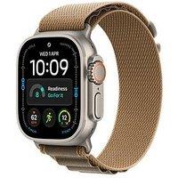 Apple Watch Ultra 4 (Gps + Cellular) & 49Mm Natural Titanium Case With Desert Alpine Loop - Medium