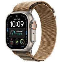 Apple Watch Ultra 4 (Gps + Cellular) 49Mm Natural Titanium Case With Desert Alpine Loop - Large