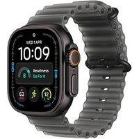 Apple Watch Ultra 4 (Gps + Cellular) 49Mm Black Titanium Case With Translucent Black Ocean Band