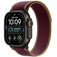 Apple Watch Ultra 4 (Gps + Cellular) 49Mm Black Titanium Case With Burgundy Trail Loop - M/L