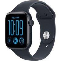 Apple Watch Se 3 (Gps + Cellular, 2026) 44Mm Midnight Aluminium Case With Navy Blue Sport Band - S/M