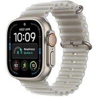 Apple Watch Ultra 4 Gps + Cellular 49Mm Natural Titanium Case With Translucent Grey Ocean Band