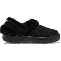 Crocs Womens Classic Unfurgettable Fuzzy Lined Clogs - Black