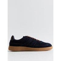 New Look Womens Faux Suede Contrast Stripe Trainers - Blue