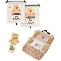 Winnie The Pooh Winnie The Pooh Backseat Essentials - Roller Blind, Seat Belt Cover And Seat Organiser