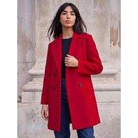 Roman Petite Revere Collar Double Breasted Coat