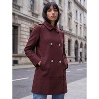 Roman Petite Collar Double Breasted Coat