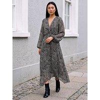 Roman Animal Twist Front Dress