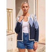 Roman Petite Argyle Cardigan