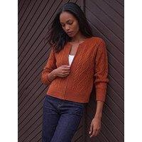 Roman Knitted Cable Bomber